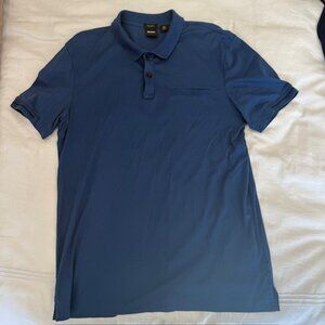 Excellent condition Boss (Hugo Boss) Regular Fit, Blue Polo Shirt. Size Med